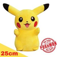 Gấu bông Pokemon Pikachu 25cm - Đồ chơi Pokemon chính hãng