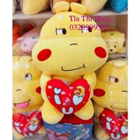 Gấu Bông Qoobee ôm Tim 70Cm, Siêu Dể Thương, Đáng Yêu và Mềm Mịn Tla Thi Shop