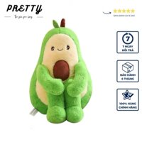 Gấu Bông Qủa Bơ Ngồi Ôm Chân Màu Xanh Gấu Bông Pretty