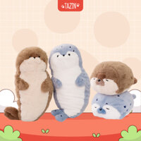 Gấu bông rái cá mũm mĩm Tazin thú nhồi bông gối ôm hải cẩu mềm mịn cao cấp