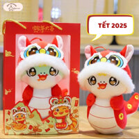 Gấu Bông Rắn Ất Tỵ Dễ Thương 20/25/30cm Kèm Túi Quà Tặng BEST - GB05