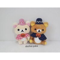 Gấu bông Rilakkuma & Korilakkuma mặc áo choàng Halloween