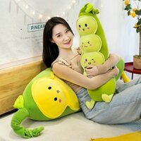 Gấu Bông Sâu Đậu, gối ôm hình Thú Nhồi Bông cho bé Sâu bông Cao Cấp  Siêu Mềm Mịn