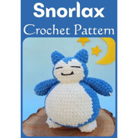 Gấu bông Snorlax móc len ban size to và size nhỏ
