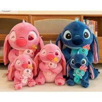 Gấu Bông Stitch Búp Bê Xanh/Hồng, Gấu Bông Cute, Đồ Chơi Cho Bé, Quà Tặng Đáng Yêu