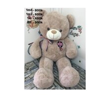 Gấu bông teddy bear Cao cấp cờ Anh 80cm
