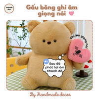 Gấu bông Teddy cao cấp ghi âm giọng nói cực cute tặng người yêu