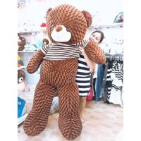Gấu bông Teddy Cao Cấp khổ vải 2m Cao 1,8m màu nâu hàng VNXK- Best Bear