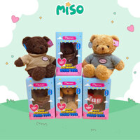 Gấu Bông Teddy Head Tales Ghi Âm, Thú Nhồi Bông Ghi Âm Lông Xoắn Mềm Mịn Cao Cấp Miso