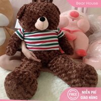 GẤU BÔNG TEDDY LÔNG XOẮN CAO CẤP SIZE 1m, 1m2 hàng VNXK