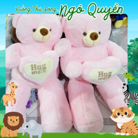 Gấu Bông Teddy Ôm Tim Cao Cấp 1m2 Ảnh Shop Chụp - Xưởng Thú Bông Ngô Quyền