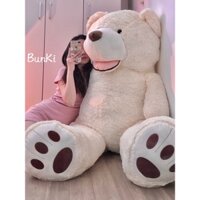 GẤU BÔNG TEDDY TRẮNG BỰ 2M CAO CẤP BUNKI