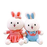 Gấu bông thỏ cony áo kẻ đáng yêu  - thú nhồi bông  sezi 40cm- SHOP 29HN