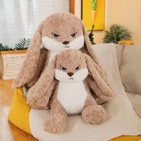 Gấu Bông Thỏ Giận Dữ, Thỏ Mặt Quạo, Thỏ Hung Hăng Lông Siêu Mềm Mịn [SASHI]