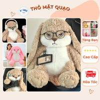 Gấu Bông Thỏ Mặt Quạo, Thỏ Bông Hung Hăng, Thỏ Giận Dữ , Quà tặng cao cấp 35-65cm
