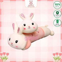 Gấu Bông Thỏ Nằm I Love You, Gối Ôm Thỏ Hồng, gối ôm cho bé gối ôm dài, hình thú, cute GABO TEDDY BEAR
