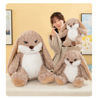 Gấu bông thỏ nâu lông xù mặt quạo,giận dữ hottrend