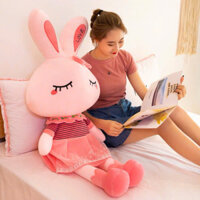 Gấu bông thỏ quý tộc váy hồng có size 120cm - Gấu bông mặc váy