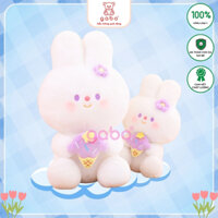 Gấu Bông Thỏ Trắng Cầm Kem màu tím, GABO TEDDY BEAR