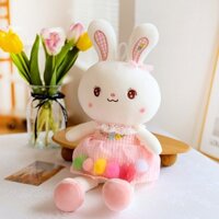 Gấu bông thỏ váy ren bồng quả lúc lắc dễ thương 2 màu xanh hồng Buenoo store
