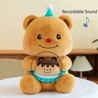 Gấu bông thú nhồi bông sang trọng có khả năng ghi âm làm quà tặng độc đáo