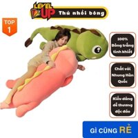 Gấu bông to khổng lồ thú nhồi bông khủng long đuôi tim gối ôm hình thú giá tại xưởng 65cm -1m8 LEVELUP