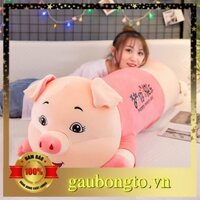 Gấu bông to Lợn Heo Yếm 🛡𝑯𝒂̀𝒏𝒈 𝑪𝒂𝒐 𝑪𝒂̂́𝒑🛡, gối ôm hình thú nhồi bông Heo Lợn siêu đáng yêu cute 1m4 / 90cm