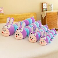 Gấu Bông To Nhập Khẩu - Gối Ôm Sâu Thỏ Khổng Lồ 80cm, 1M, 1M5, Thú Bông Biến