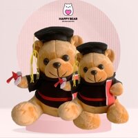 Gấu Bông Tốt Nghiệp, Thú Nhồi Bông HAPPY BEAR Gấu Bông Hạnh Phúc HP23