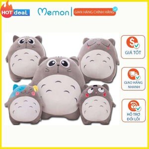 Gấu bông Totoro biểu cảm 35cm Memon cao cấp