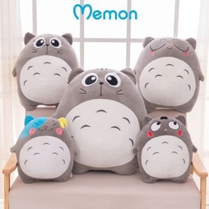 Gấu bông Totoro biểu cảm 35cm Memon cao cấp