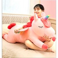 GẤU BÔNG UNICORN NGỰA KỲ LÂN 1 SỪNG UNICORN RẤT ĐẸP DÀI 1MET HÀNG CÁO CẤP VẢI LÔNG MỊN 4 CHIỀU