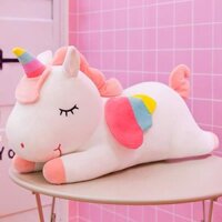 Gấu bông unicorn- thú bông ngựa Pony 1 sừng - kỳ lân , chất liệu vải co giãn 4 chiều