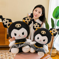 Gấu bông Váy công chúa màu đen và vàng Kuromi Đồ chơi sang trọng Búp bê Quà tặng cho bạn gái