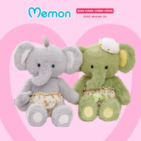 Gấu bông voi con baby đội mũ Memon thú nhồi bông voi đội nón mềm mịn cao cấp