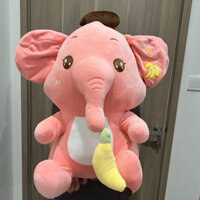 gấu bông Voi con ham ăn, voi ăn chuối