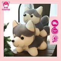 Gấu Bông,Thú Nhồi Bông Chó Husky - PonPon - Dễ Thương, Mềm Mịn Như Lụa