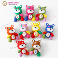 Gấu Breakbrick móc bằng len [màu ngẫu nhiên], treo balo, móc khoá siêu xinh, gấu len thủ công handmade, Tiệm bạn Én