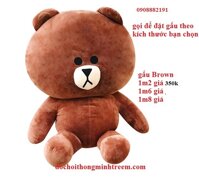 Gấu Brown 1m2