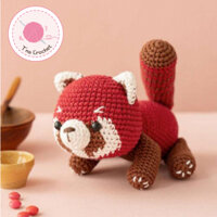 Gấu len Gấu Trúc Đỏ Red Panda handmade an toàn cho bé