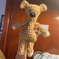 gấu mr bean phiên bản len nhung đũa (ảnh chụp thật 100%)