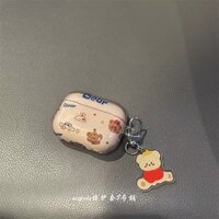 Gấu nâu nhạt Thích hợp cho Apple airpod pro thế hệ thứ 2 Vỏ bảo vệ tai nghe thế hệ thứ 3 thế hệ thứ 4