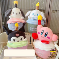 Gấu Nhồi Bông GB01 GinHy - Thú Nhồi Bông Hình Bánh Kem Sinh Nhật Có Thể Hát, Siêu Dễ Thương