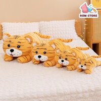 Gấu nhồi bông Hổ vằn siêu xinh size to 80cm-1m, vải siêu mềm mịn miniso, bông gòn tinh khiết nhập khẩu cao cấp Rơm Store