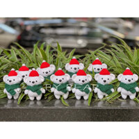 Gấu Noel cầm kẹo handmade