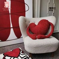 Gấu Ôm Dễ Thương Hình Trái Tim Sang Trọng Đồ Chơi Gối Sofa Tựa Lưng Cặp Đôi Quà Tặng Sang Trọng Đệm Tình Yêu Búp Bê