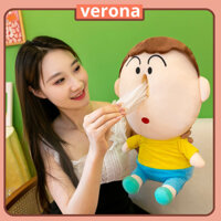 Gấu ôm nhồi bông hình cậu bé bút chì sin thiết kế độc lạ đựng khăn giấy rút cute size 46 cm cute mới nhất năm 2023