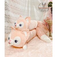 Gấu ôm nhồi bông Hồ Ly cao cấp, gối ôm cáo Đuôi Chồn Cực trend Thú Nhồi Bông Siêu Dễ Thương màu hồng cam. [Quận Gấu]
