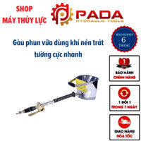 Gàu phun vữa dùng khí nén trát tường cực nhanh - Chất liệu inox bền đẹp