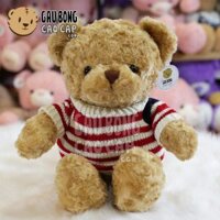 Gấu Teddy áo len Cờ Mỹ – Vàng – 50cm